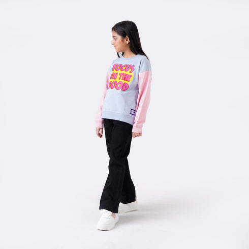 FOCUS ON GOOD PRINTED SWEATSHIRT